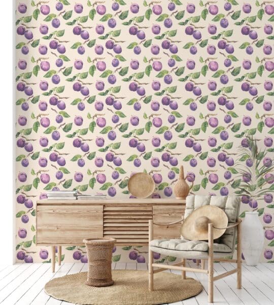 plum peel and stick wallpaper