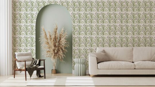 green stick and peel wallpaper