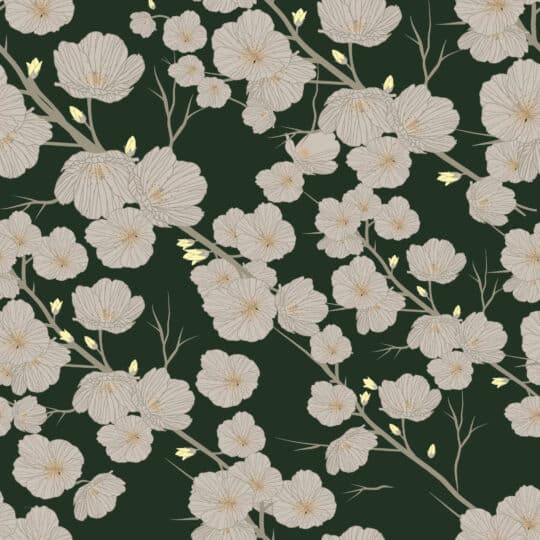 aesthetic floral non-pasted wallpaper