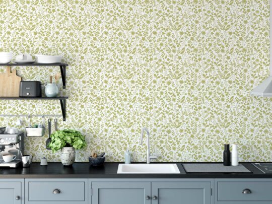 Green Essence botanical pattern by Fancy Walls