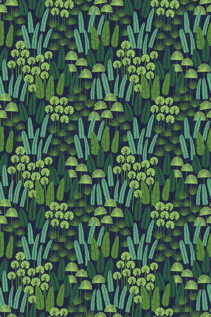 Fancy Walls self-adhesive wallpaper in green floral botanical design