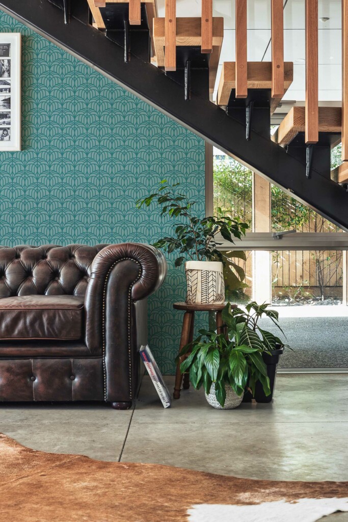 Fancy Walls Green Geometric removable wallpaper