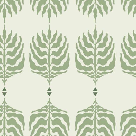 green scandinavian unpasted wallpaper