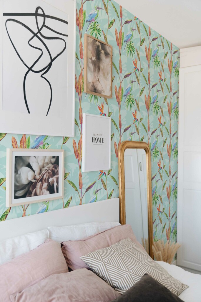 Green Haven self-adhesive wallpaper by Fancy Walls