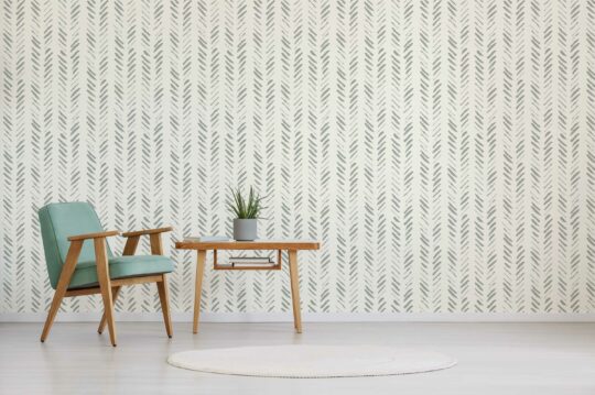 Fancy Walls traditional wallpaper in Sage Harmony design