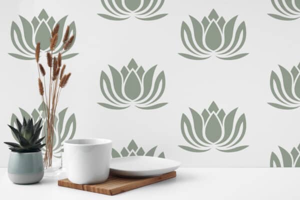 green minimalist unpasted wallpaper