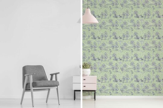 green sage unpasted wallpaper