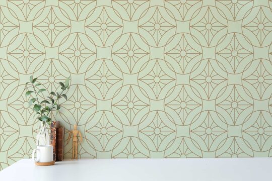 geometric peel and stick wallpaper