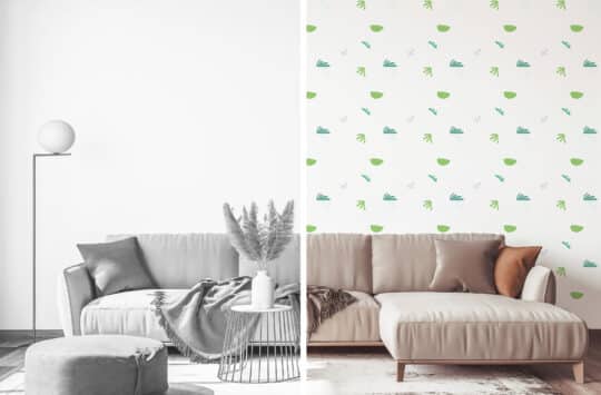 leaf peel and stick wallpaper