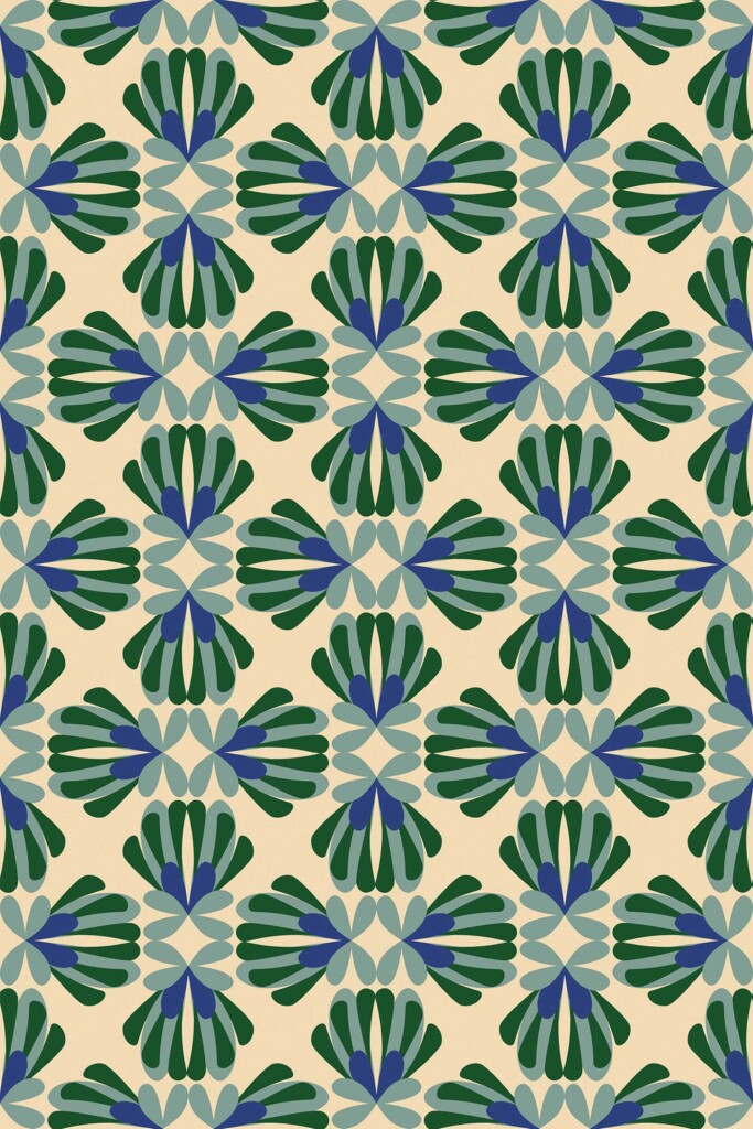 Fancy Walls wallpaper for walls featuring cute geometric florals