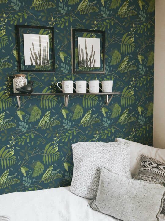 green green unpasted wallpaper