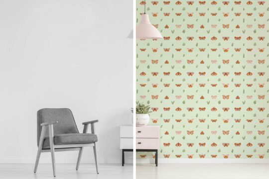 green living room peel and stick removable wallpaper