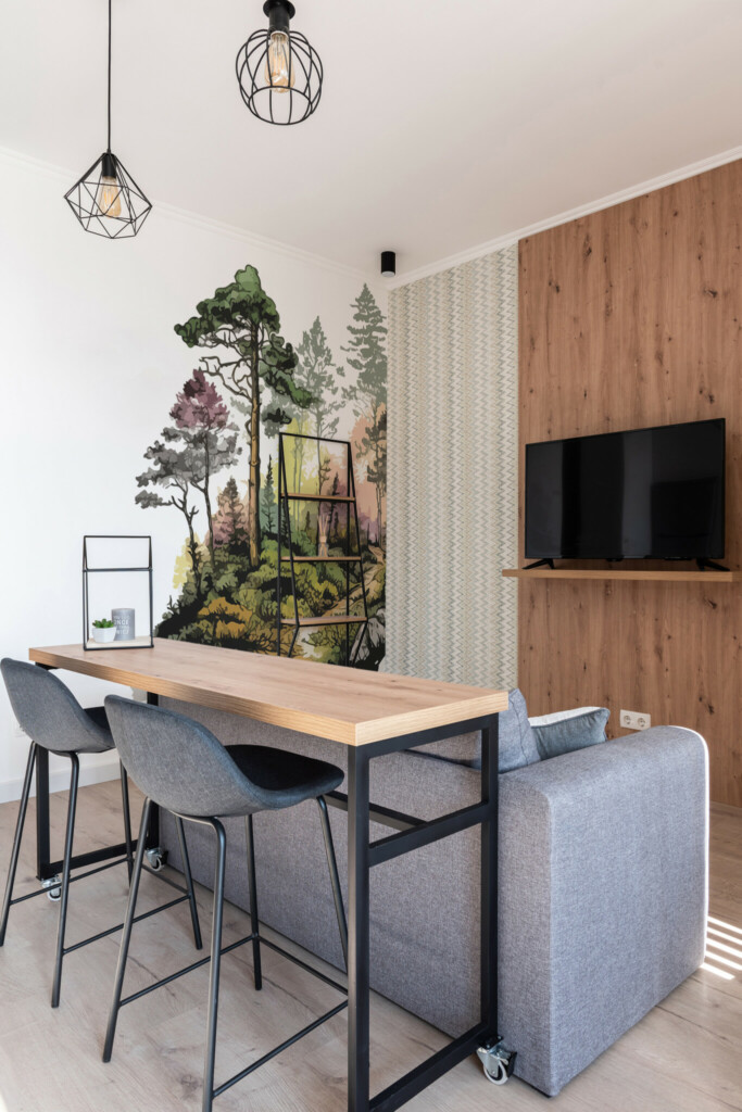Fancy Walls peel and stick wall murals of beautiful forest