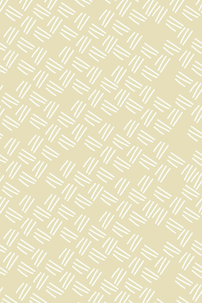 Pattern repeat of Hand drawn striped removable wallpaper design