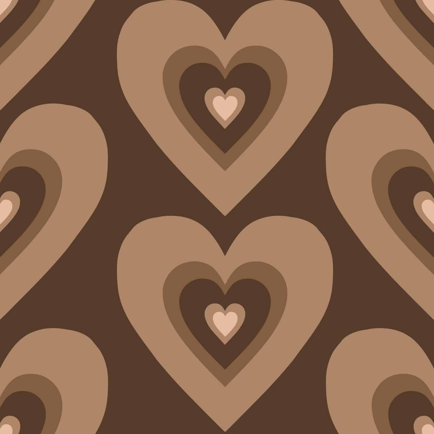 Pink And Brown Simple Hearts Valentines Day Phone Wallpaper Template and  Ideas for Design  Fotor