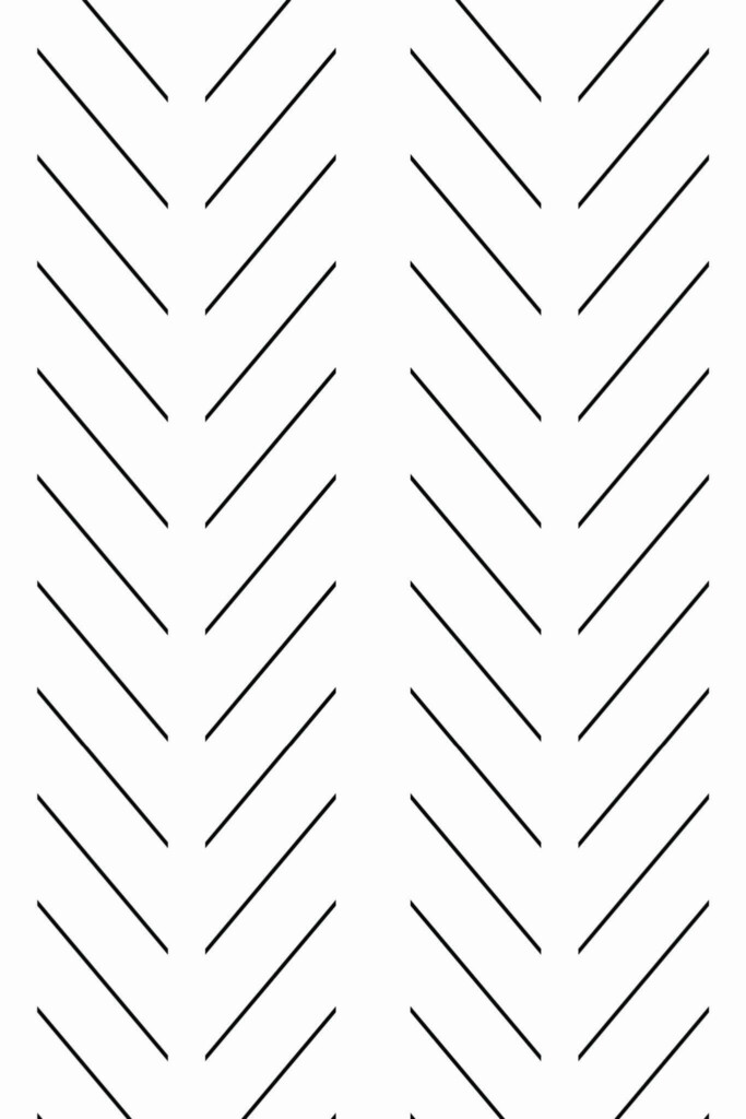 Pattern repeat of Herringbone pattern removable wallpaper design
