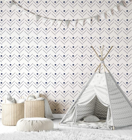 navy blue stick and peel wallpaper