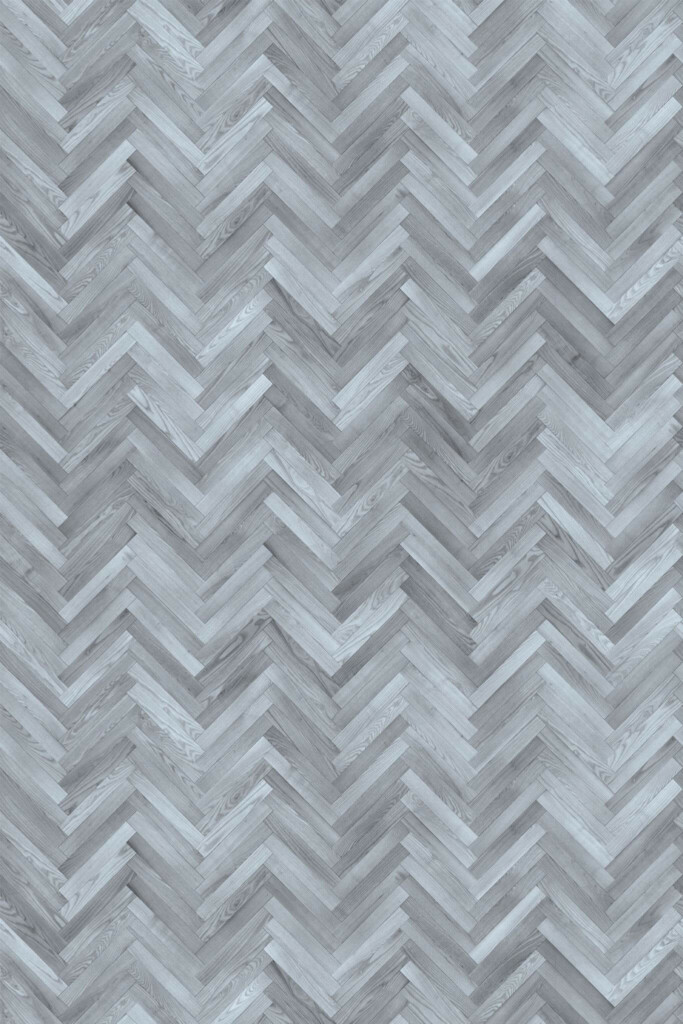 Pattern repeat of Herringbone wood removable wallpaper design