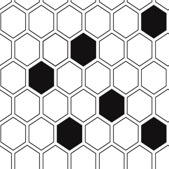 Hexagon peel and stick wallpaper