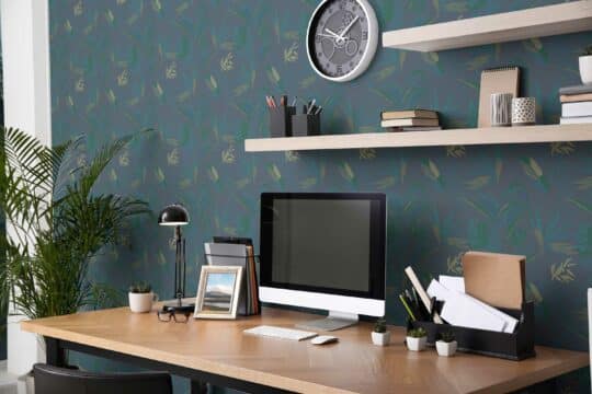 jungle theme home office self-adhesive wallpaper
