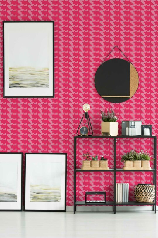 pink living room peel and stick removable wallpaper