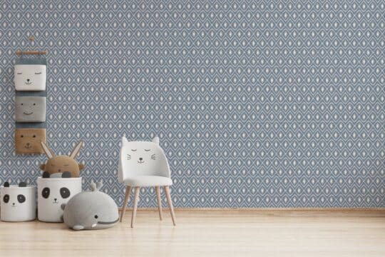 blue hallway/entryway peel and stick removable wallpaper