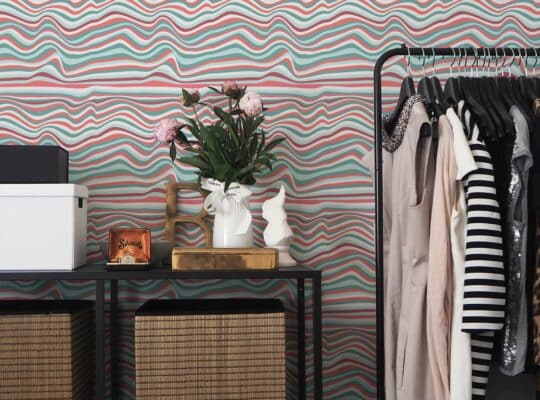 multicolor illusion unpasted wallpaper