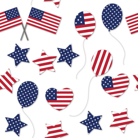 Self-adhesive Independence Day symbols wallpaper by Fancy Walls
