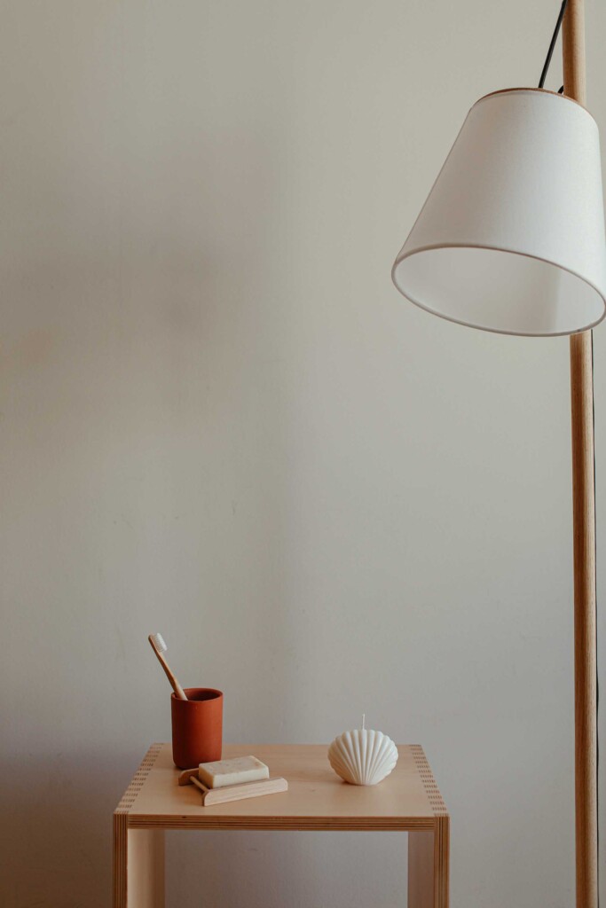 Self-adhesive wallpaper in ivory tone by Fancy Walls with a clean modern look