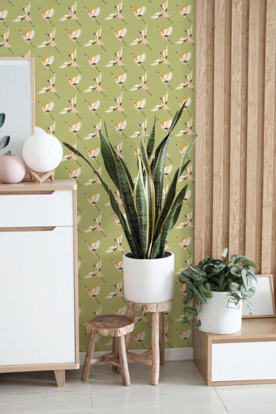 crane peel and stick wallpaper
