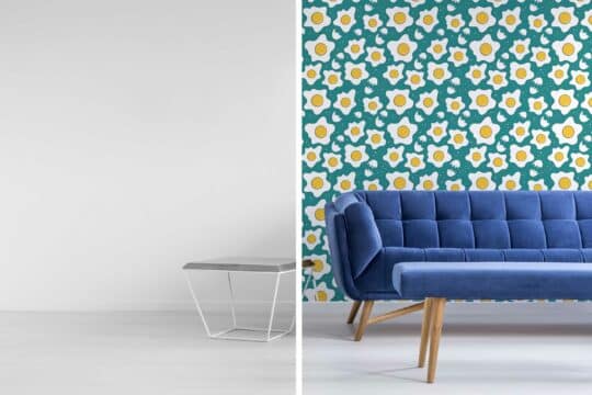teal stick and peel wallpaper
