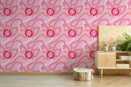 pink stick and peel wallpaper