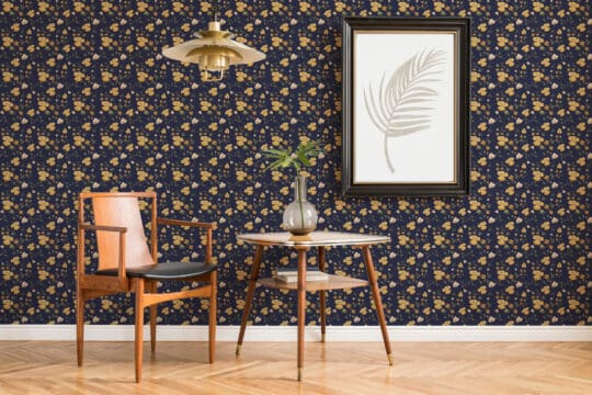 navy blue laundry room peel and stick removable wallpaper