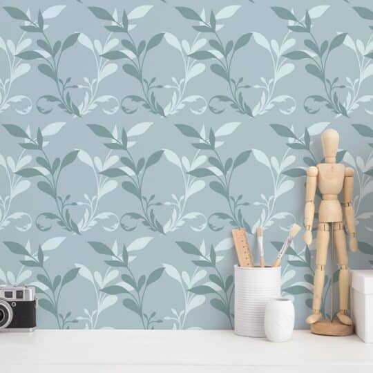 Blue wallpaper - Peel and Stick or Non-Pasted