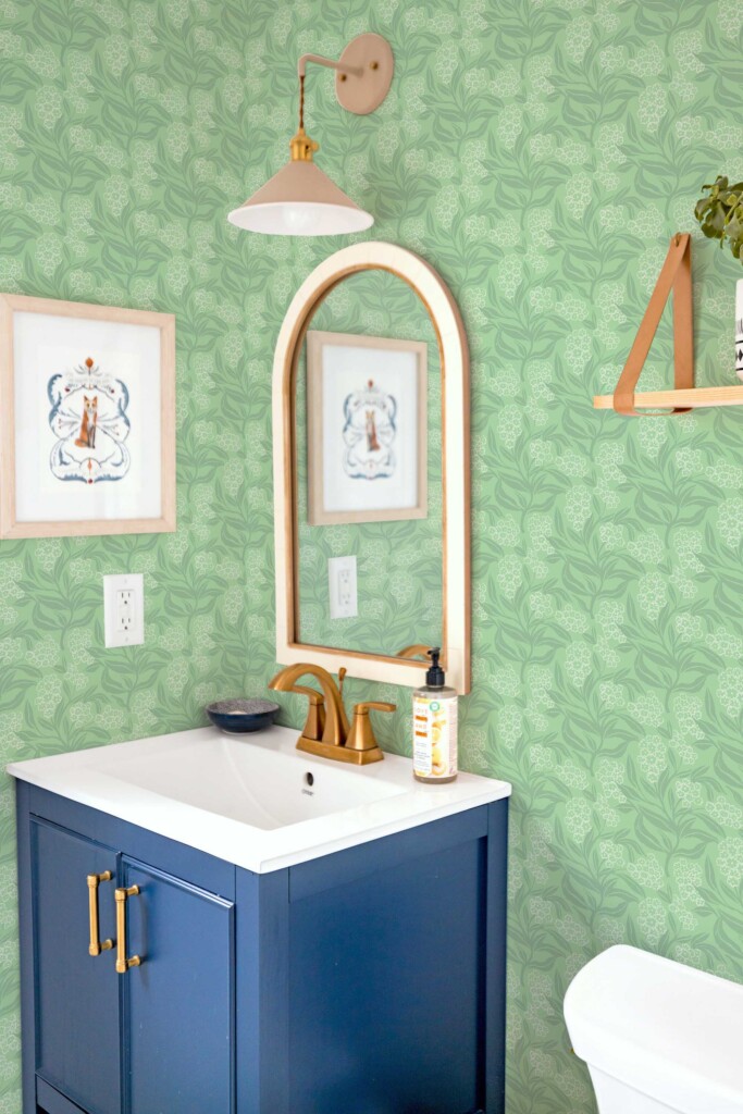 Fancy Walls delicate sage floral self-adhesive wallpaper