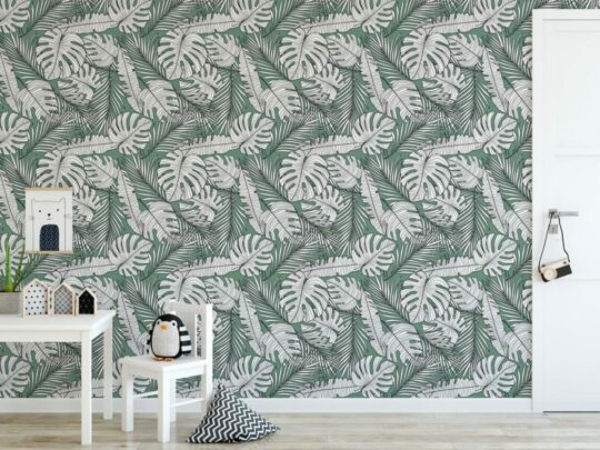 Jungle leaf temporary wallpaper