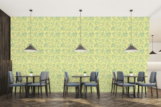 yellow stick and peel wallpaper