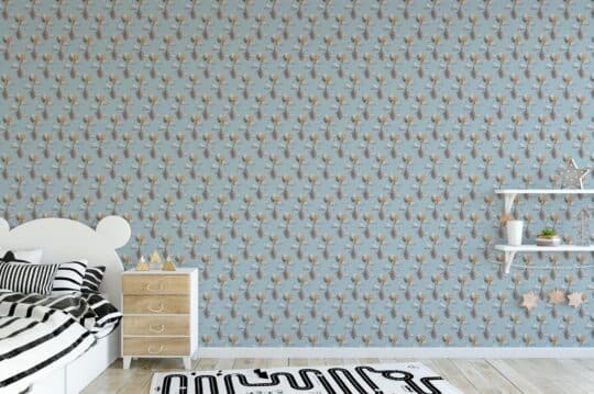 light blue nursery peel and stick removable wallpaper