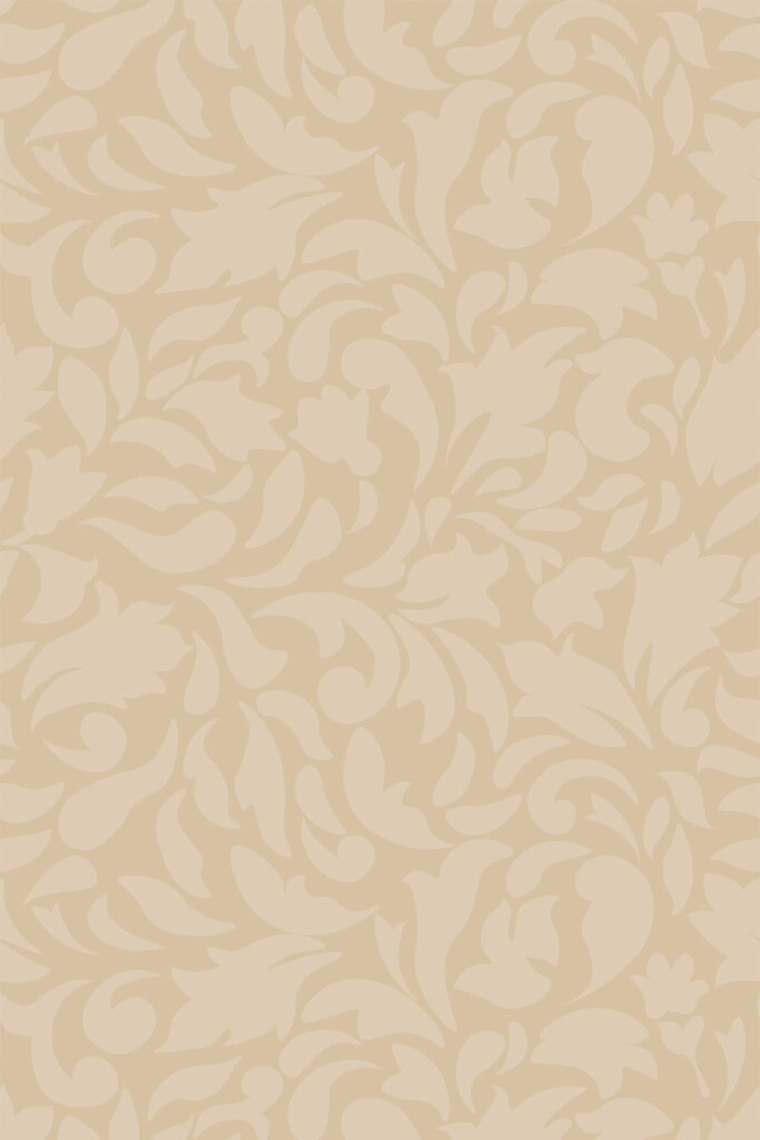 Soft botanical wallpaper for walls by Fancy Walls