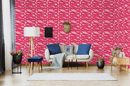 hot pink removable wallpaper