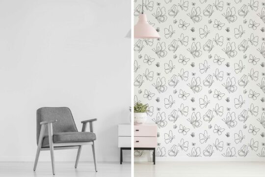 lined removable wallpaper