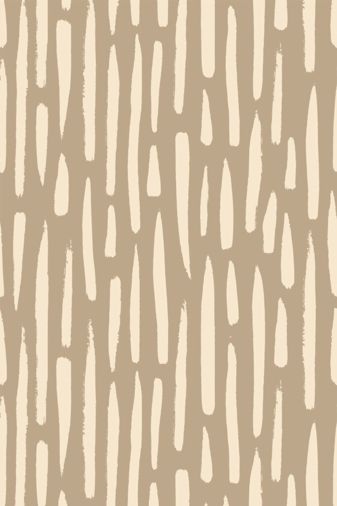 Pattern repeat of Lines brushstroke removable wallpaper design