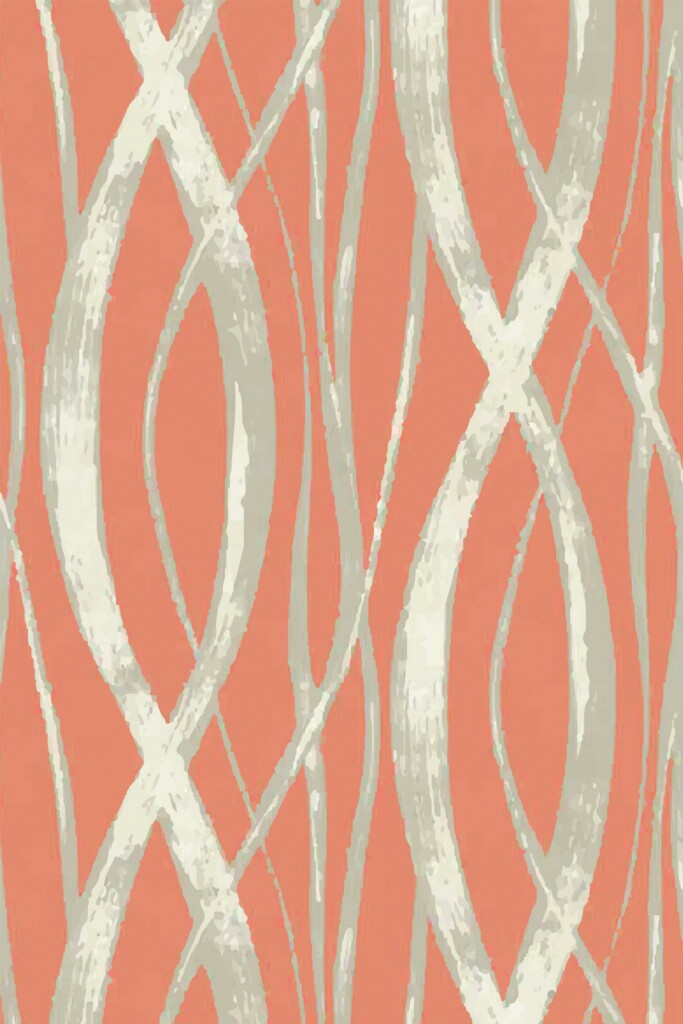 Pattern repeat of Lines removable wallpaper design