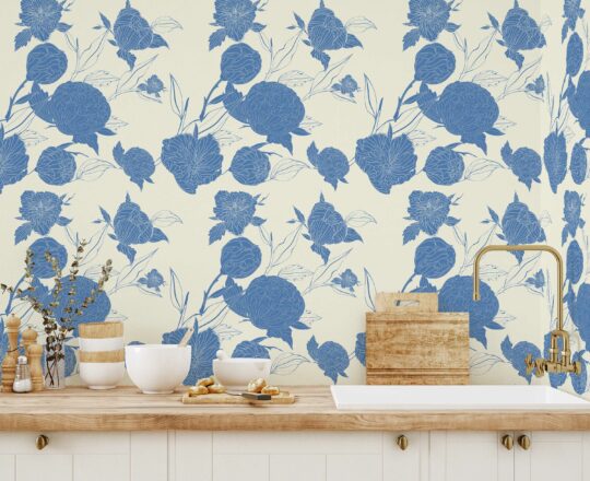 peony removable wallpaper