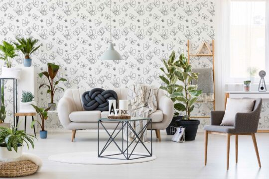 black and white stick and peel wallpaper