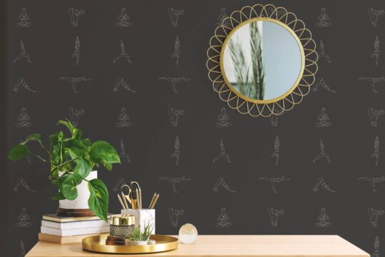 yoga removable wallpaper