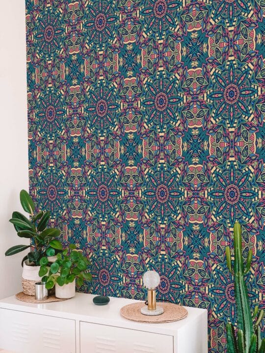 moroccan mandala non-pasted wallpaper