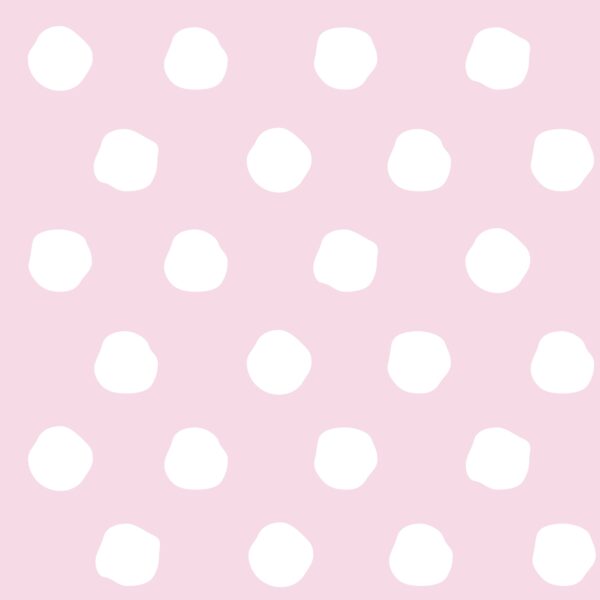 dots pink and white traditional wallpaper