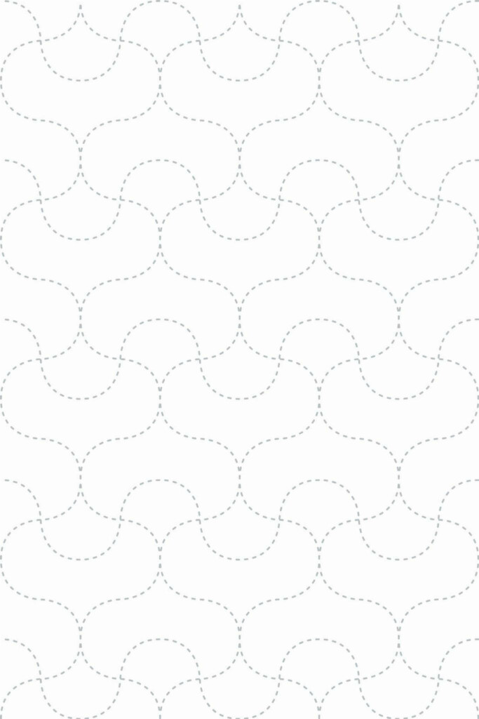 Pattern repeat of Minimalist retro removable wallpaper design
