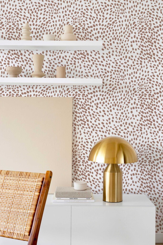 Fancy Walls Brown Animal print traditional wallpaper